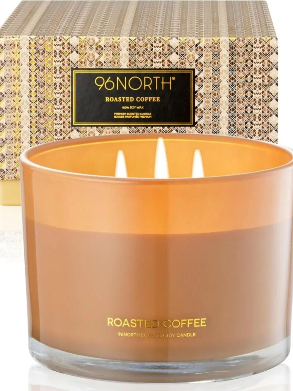 Luxury Soy Candle | Large 3 Wick Jar | 40+ Hours Burn Time | Natural Wax Gift